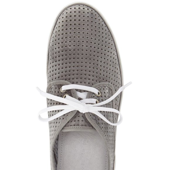 Bacco Bucci ITALY Perforated Suede Leather Sneakers Shoe Men's 11 NEW NIB Grey - Picture 3 of 13